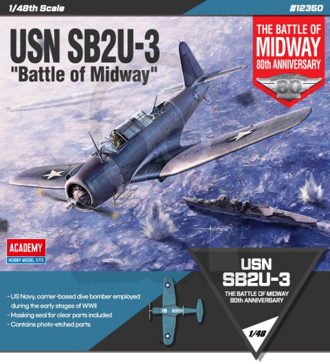 USN SB2U-3 Battle of Midway 80th Anniversary 1/48
